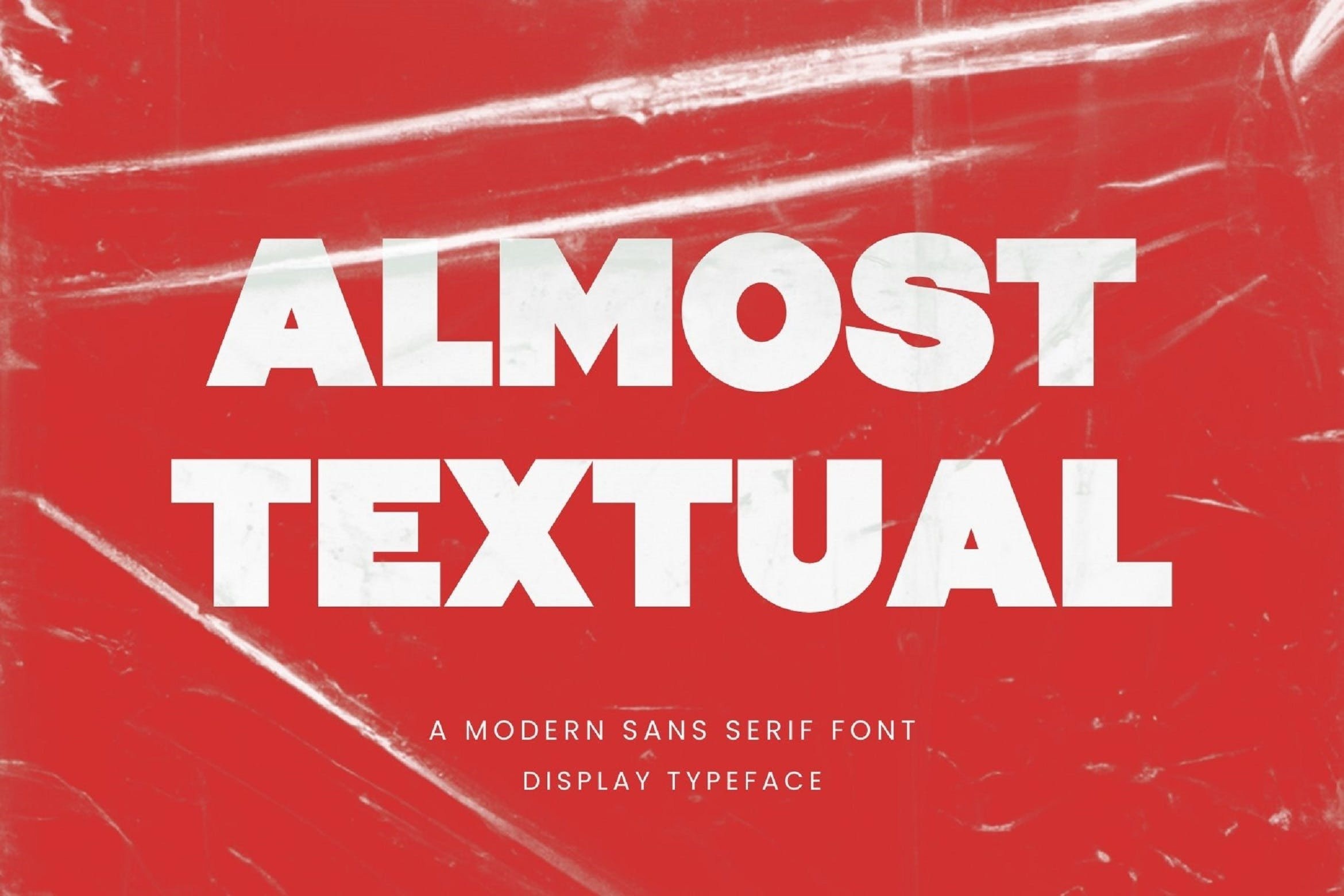 Beispiel einer Almost Textual-Schriftart