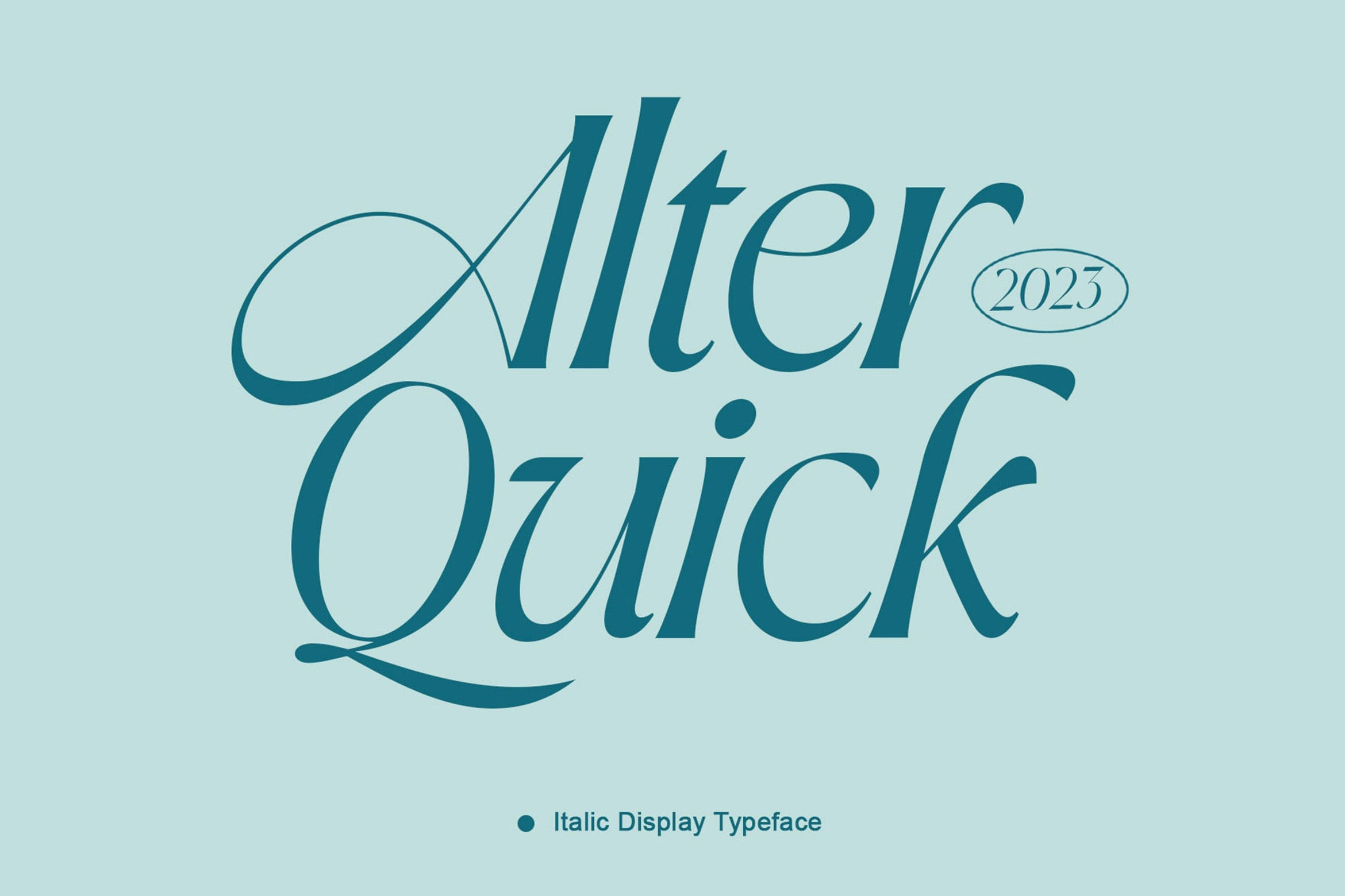 Beispiel einer Alter Quick-Schriftart