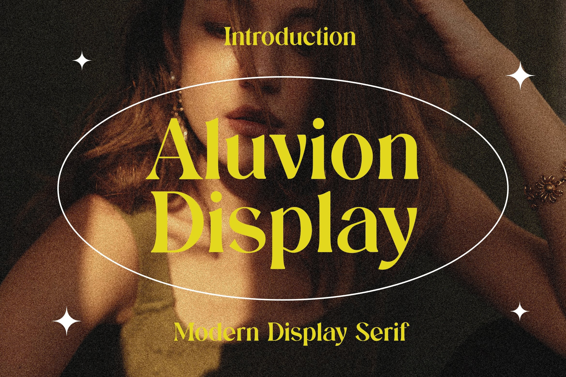 Beispiel einer Aluvion Display-Schriftart