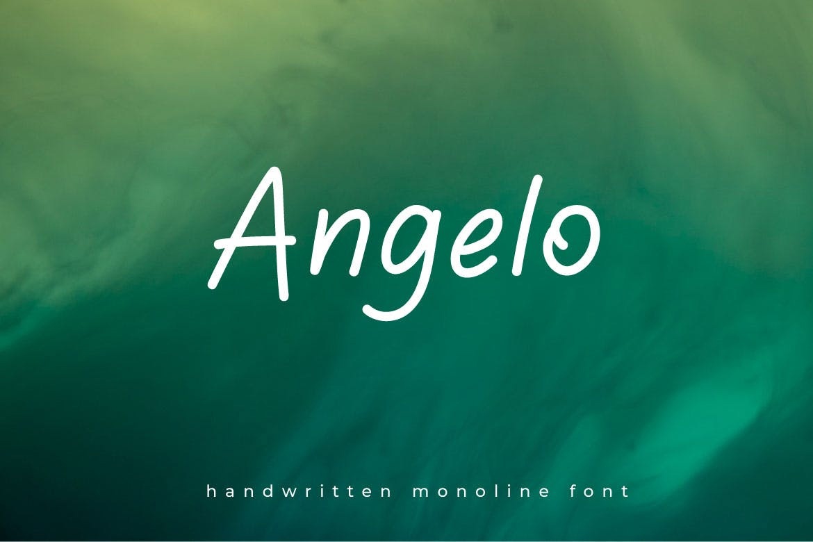 Beispiel einer Angelo-Schriftart