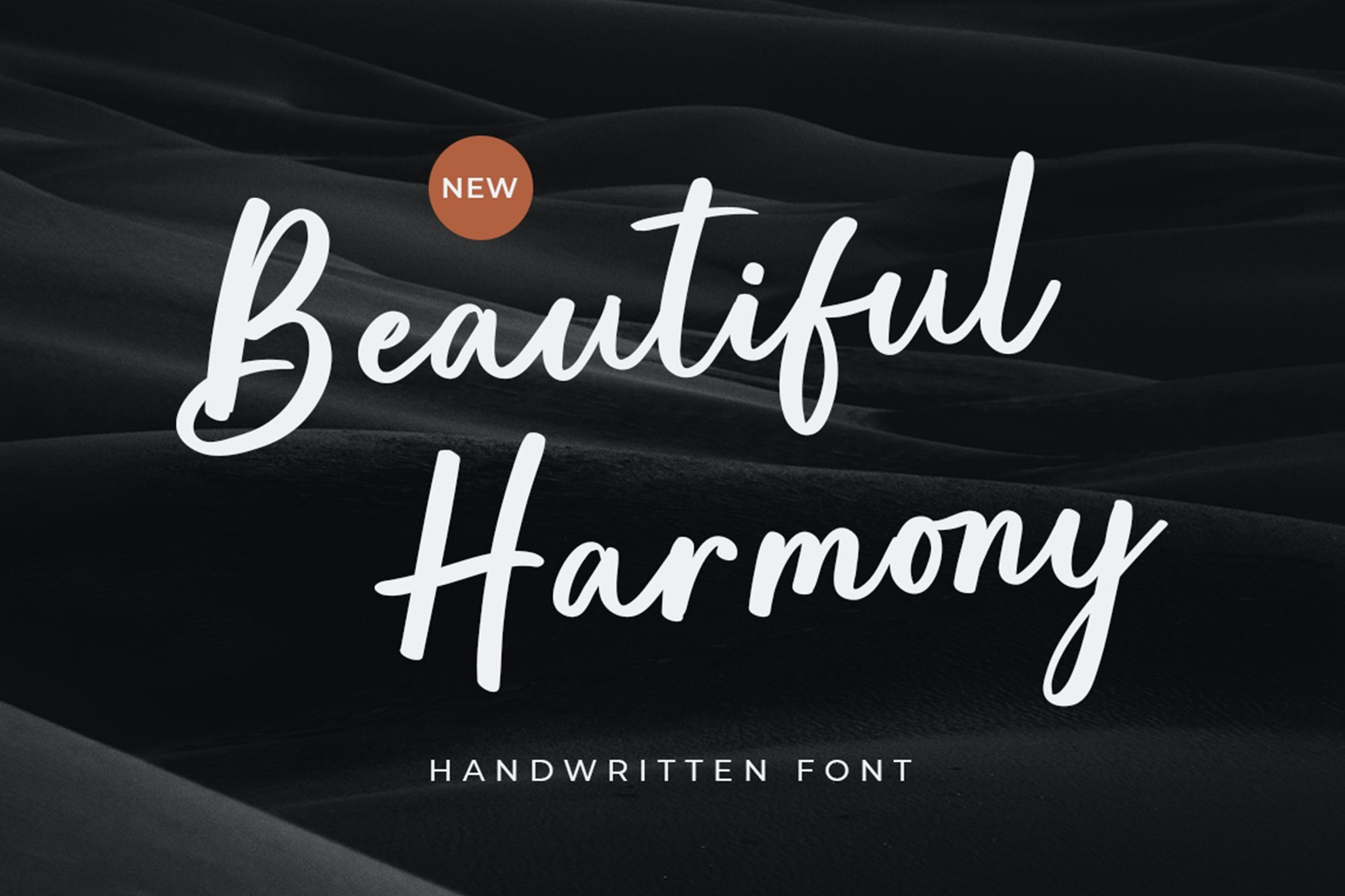 Beispiel einer Beautiful Harmony Regular-Schriftart