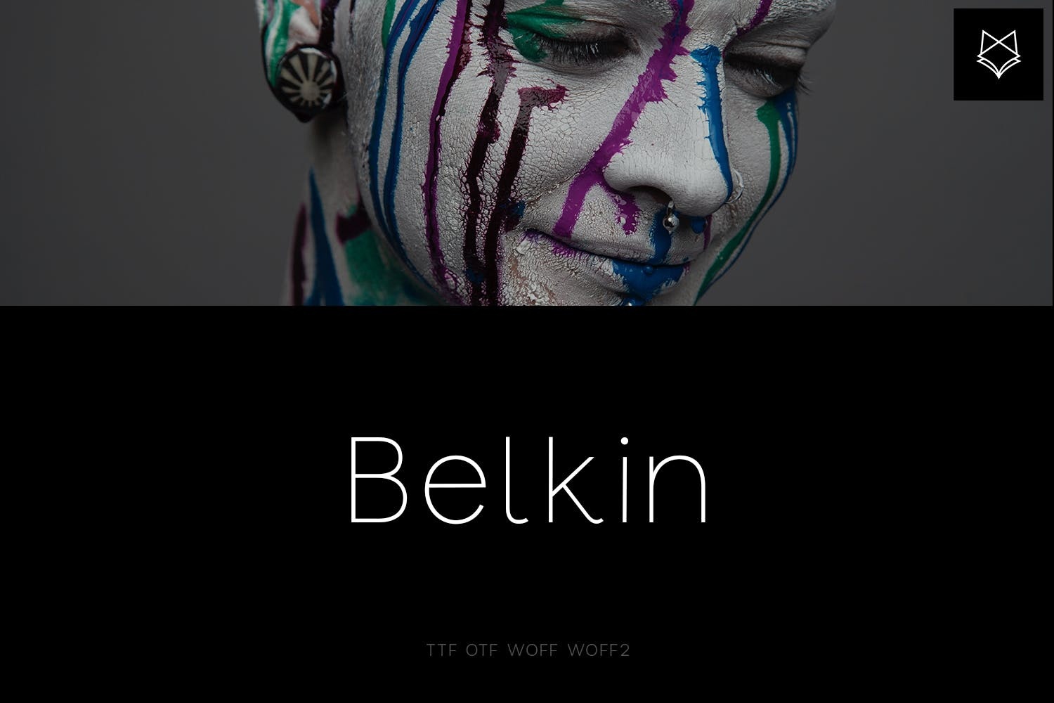 Beispiel einer Belkin Bold-Schriftart