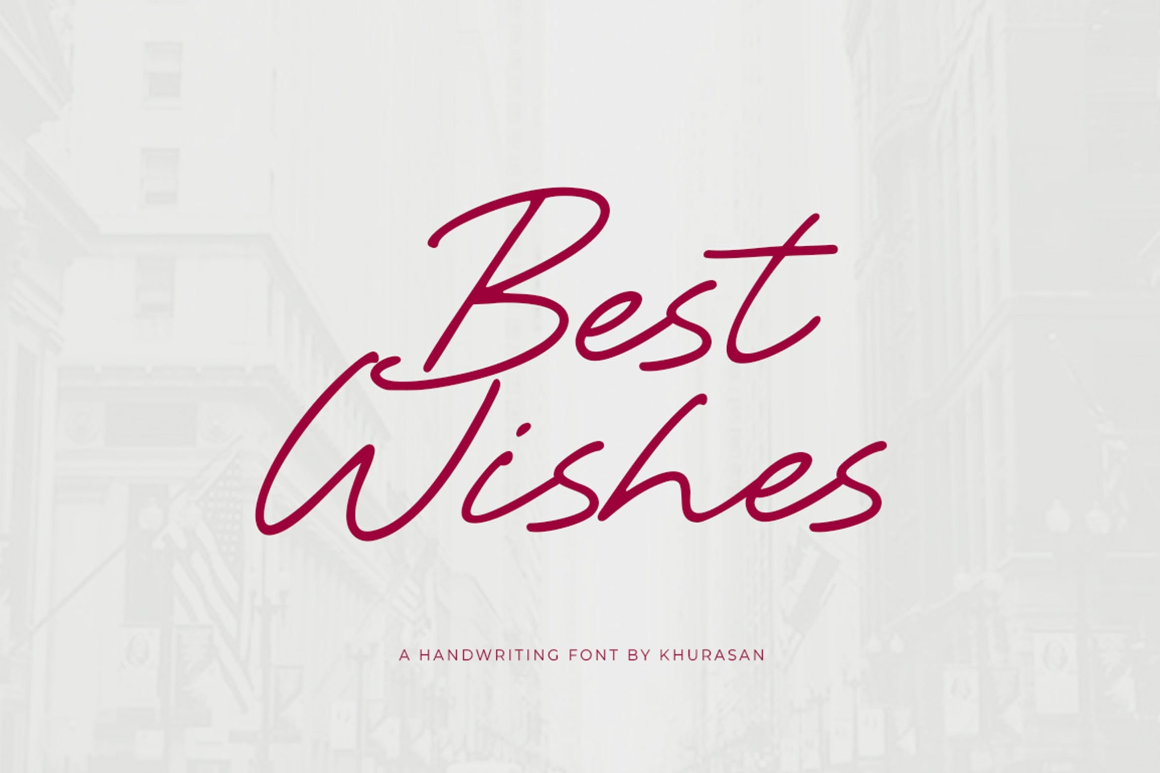 Beispiel einer Best Wishes-Schriftart