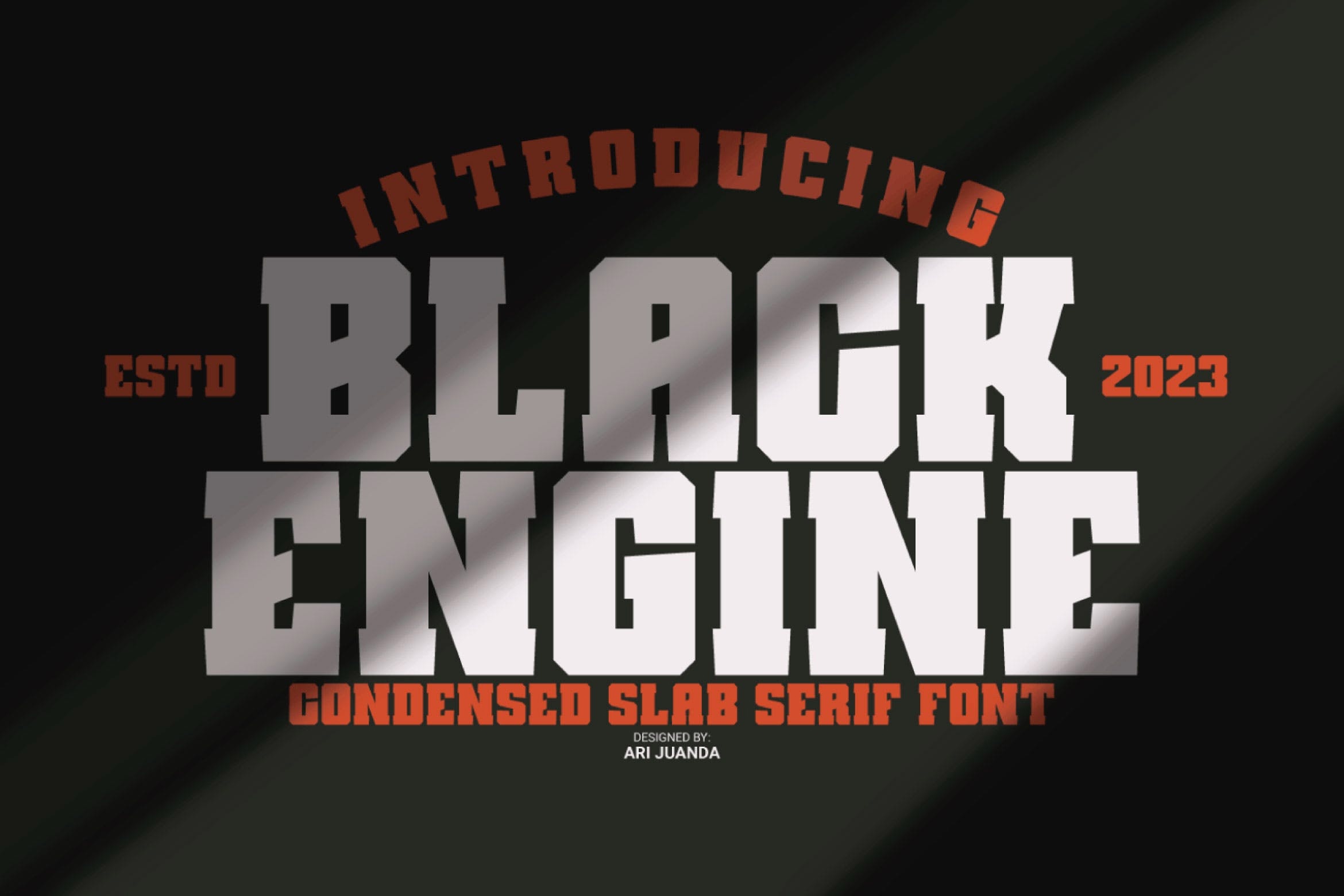 Beispiel einer Black Engine-Schriftart