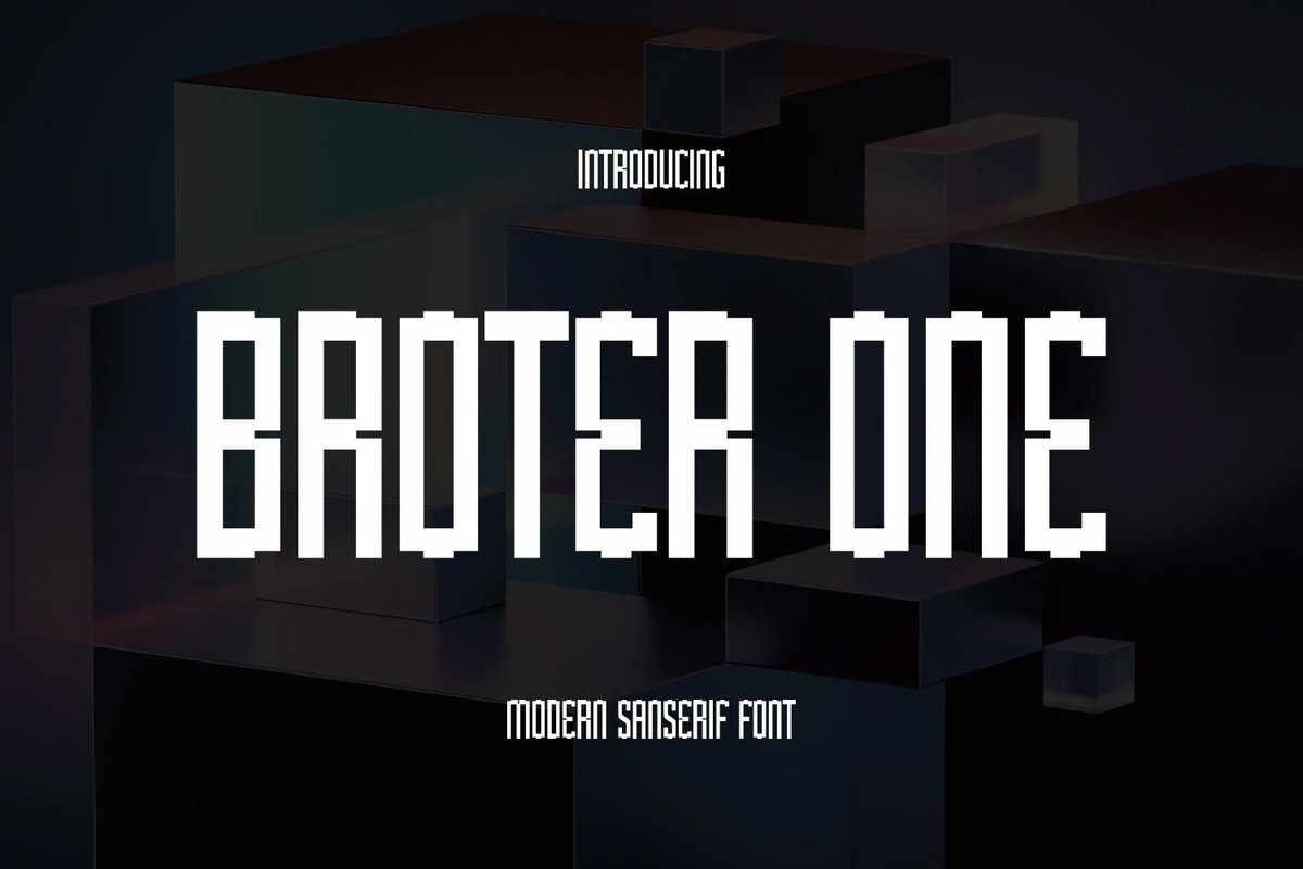 Beispiel einer Broter One Regular-Schriftart