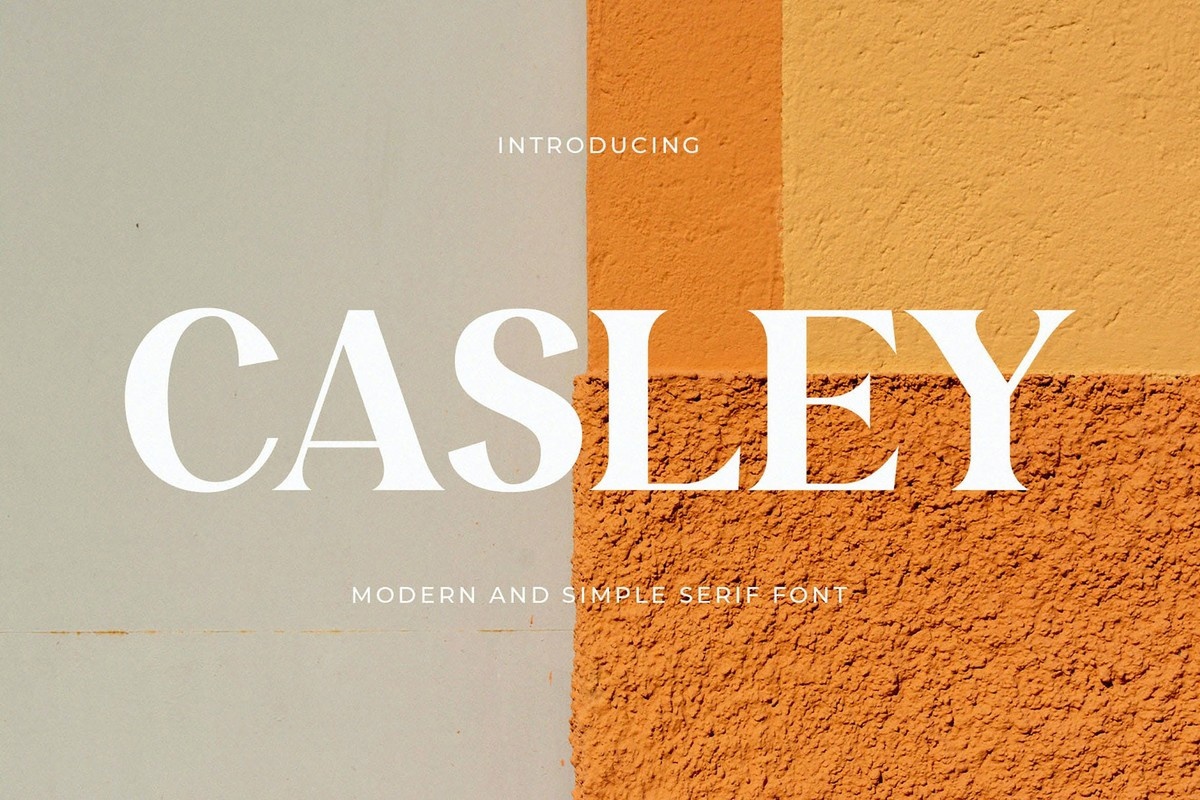 Beispiel einer Casley-Schriftart