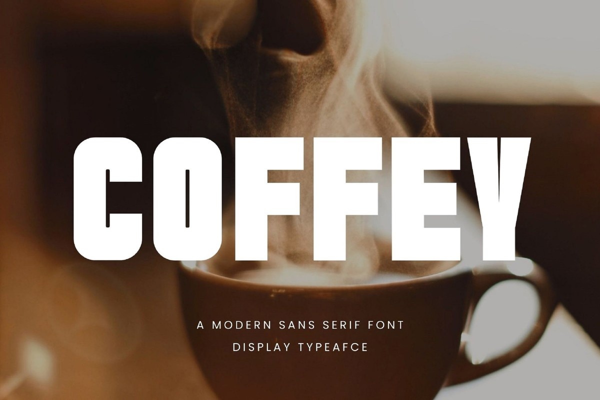 Beispiel einer Coffey-Schriftart