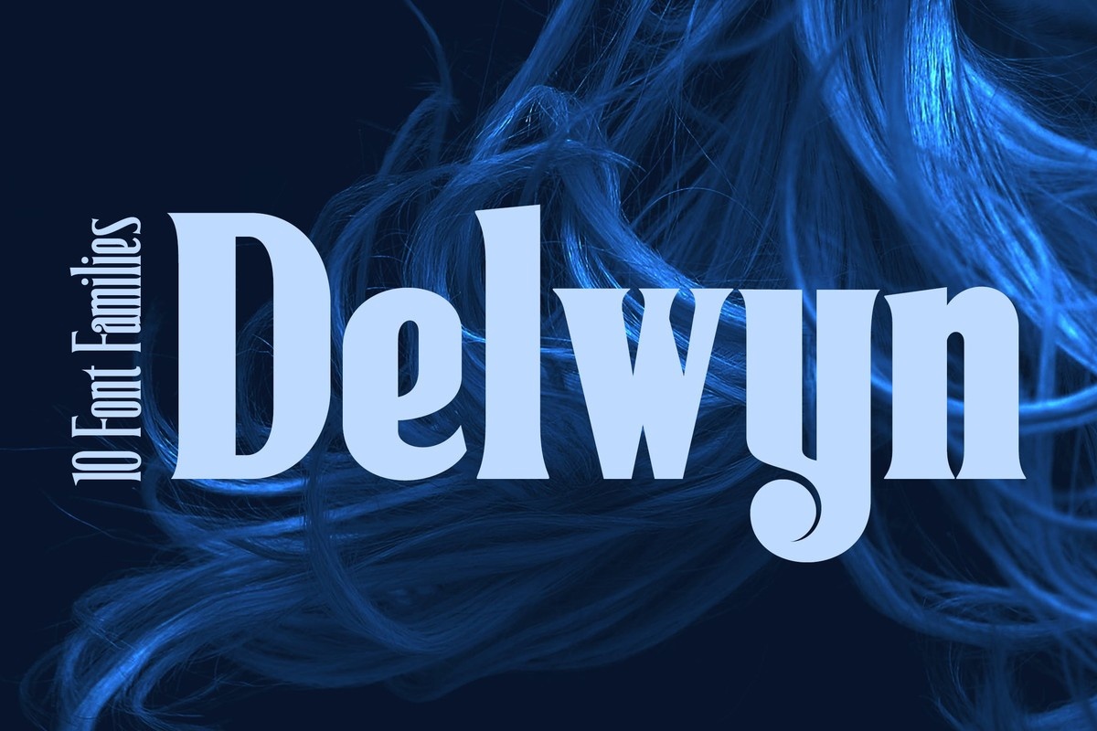 Beispiel einer Delwyn-Schriftart