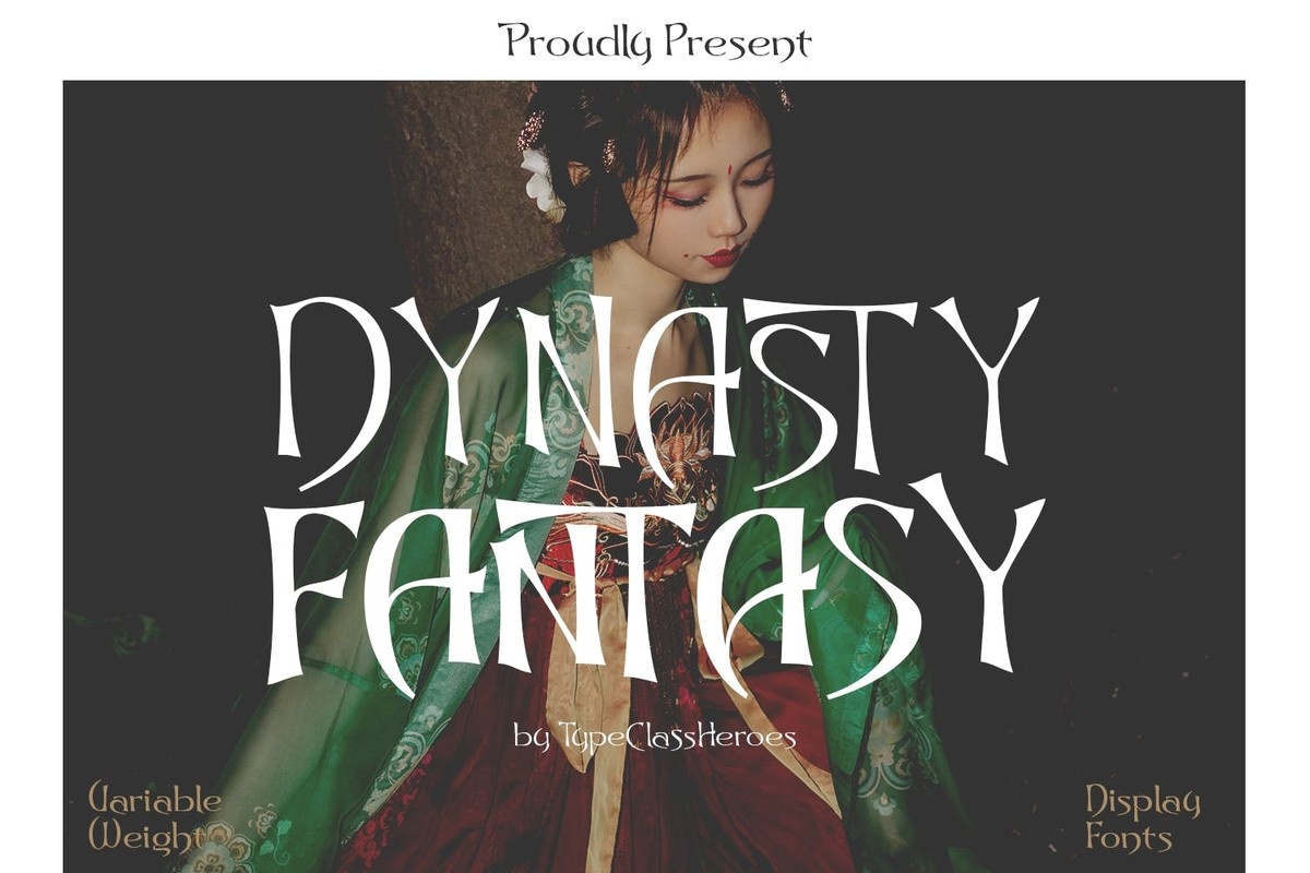 Beispiel einer Dynasty Fantasy Bold-Schriftart
