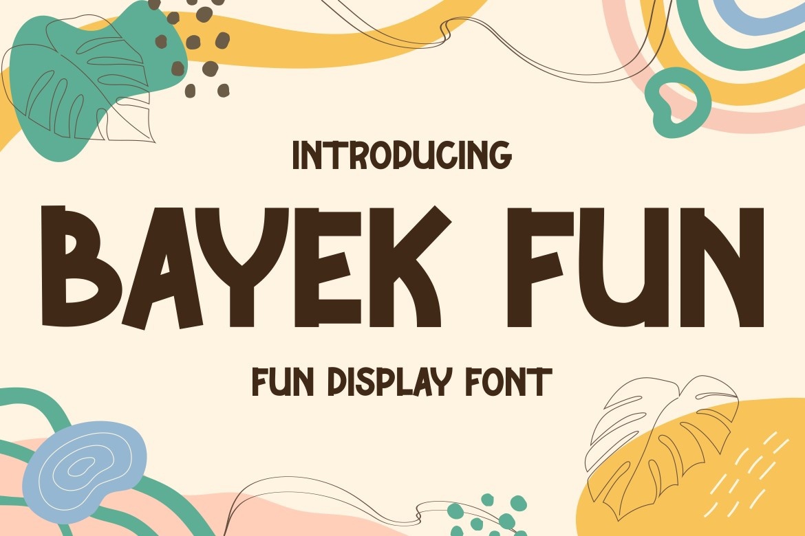 Beispiel einer Bayek Fun-Schriftart