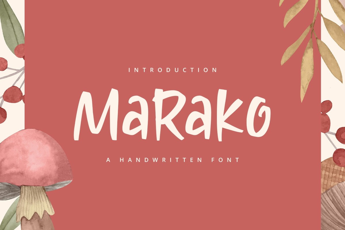Beispiel einer Marako-Schriftart