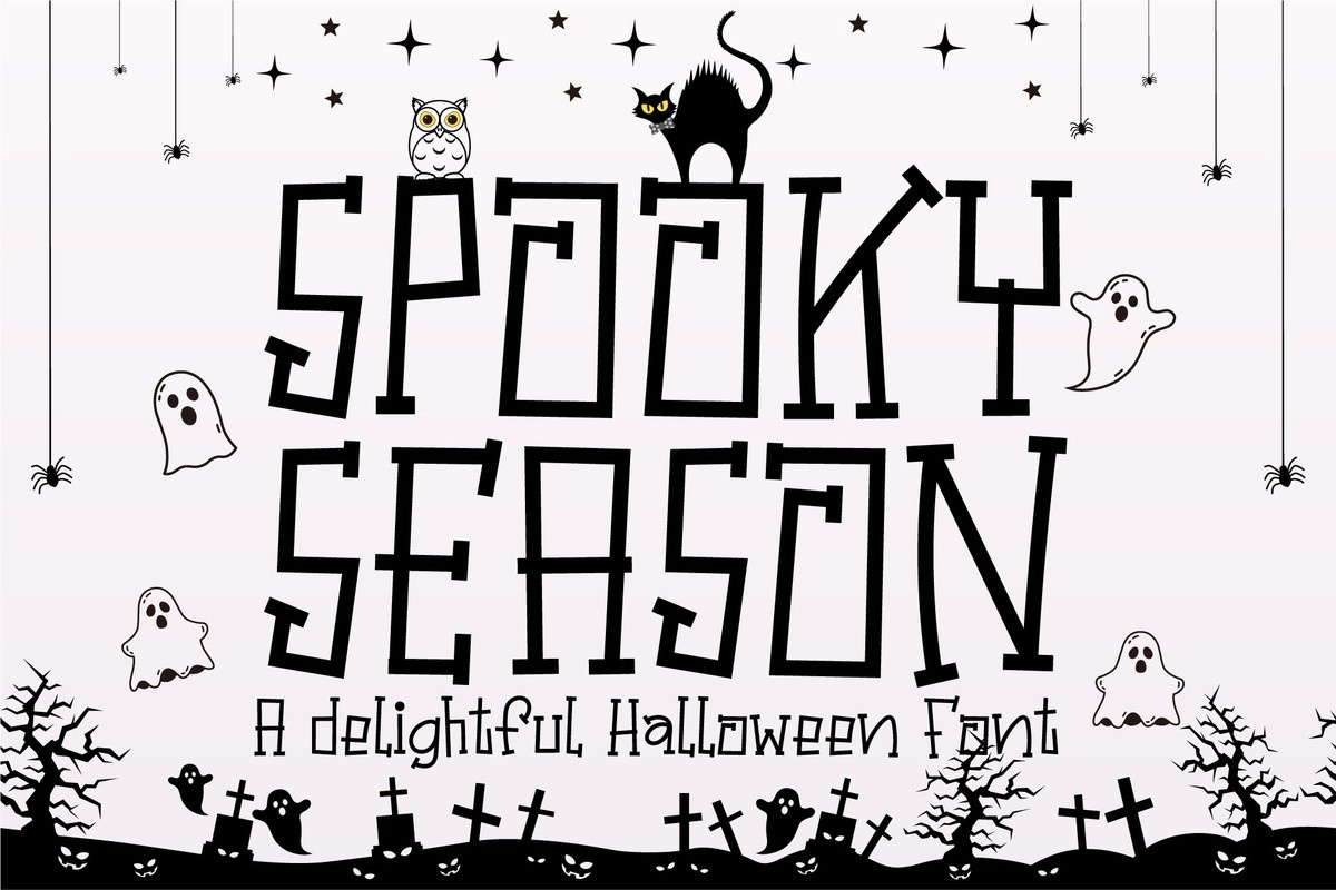 Beispiel einer Spooky Season-Schriftart