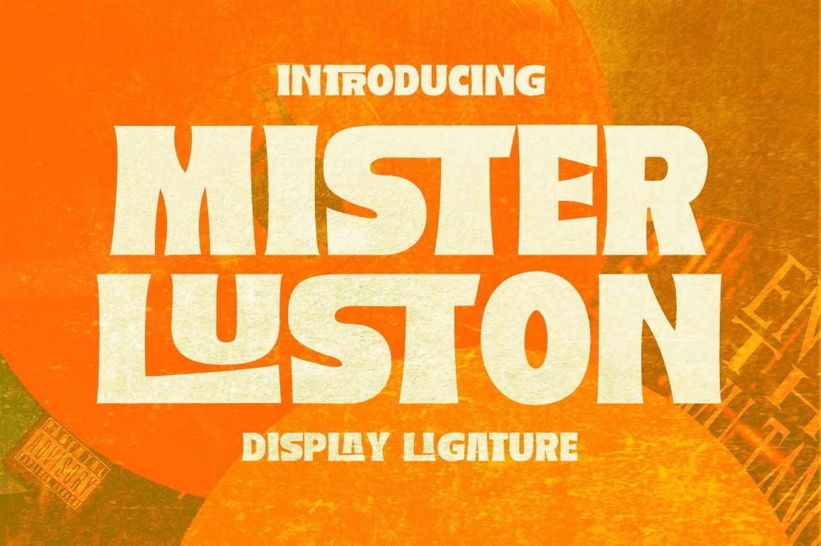 Beispiel einer Mister Luston-Schriftart