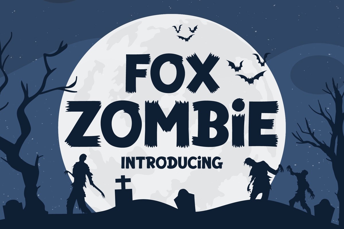 Beispiel einer Fox Zombie-Schriftart