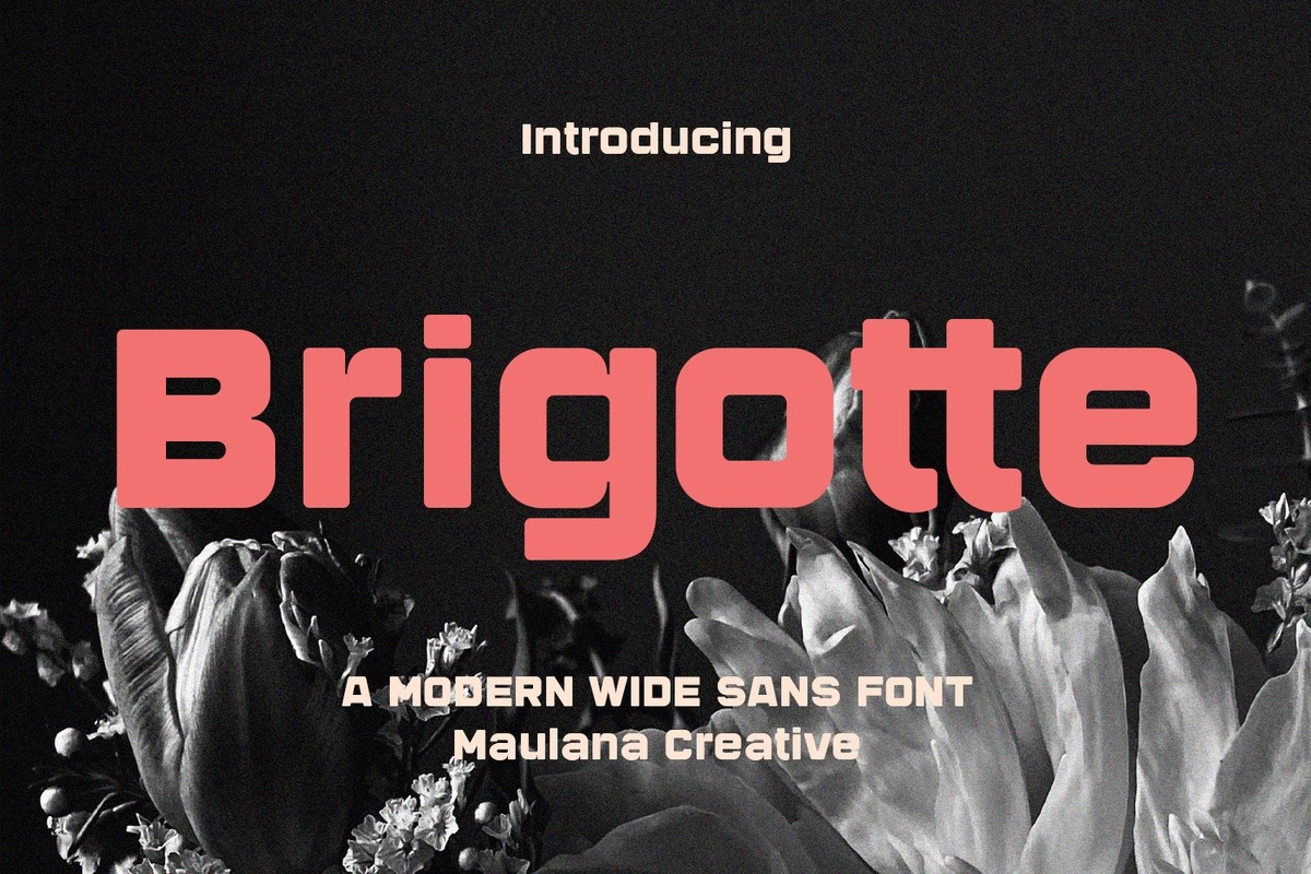 Beispiel einer Brigotte-Schriftart