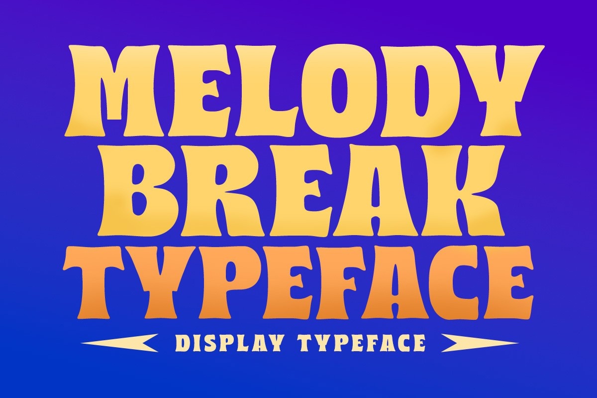 Beispiel einer Melody Break-Schriftart