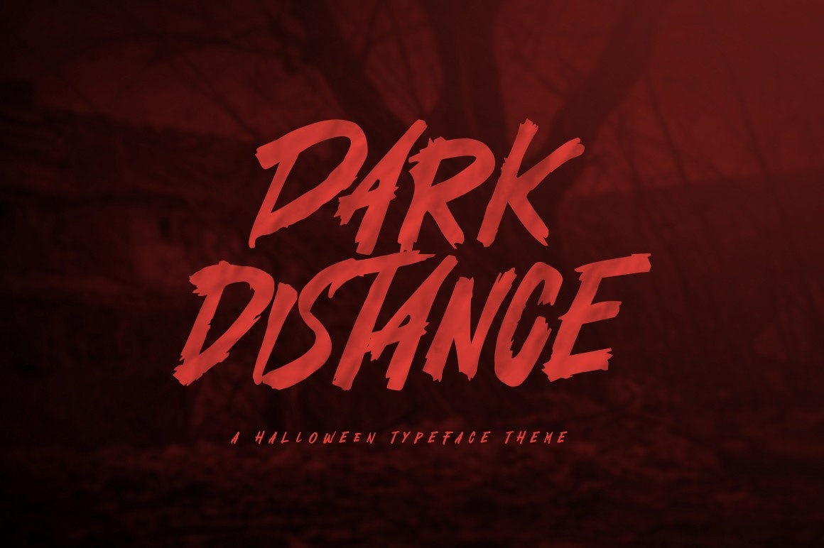 Beispiel einer Dark Distance-Schriftart