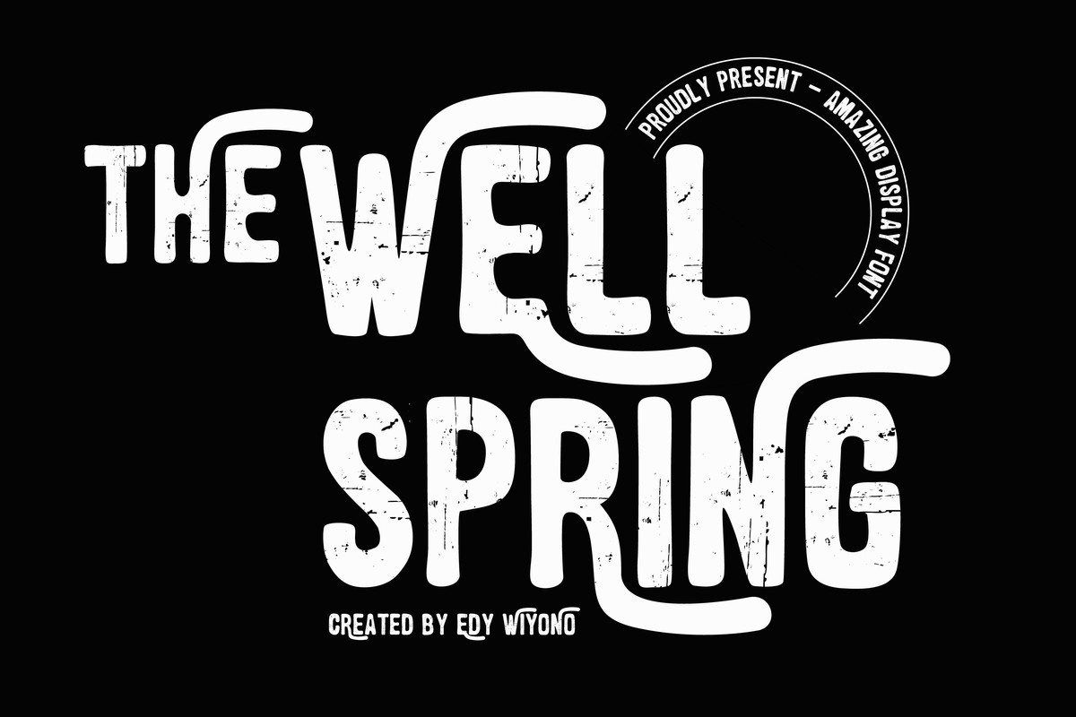 Beispiel einer The Wellspring-Schriftart