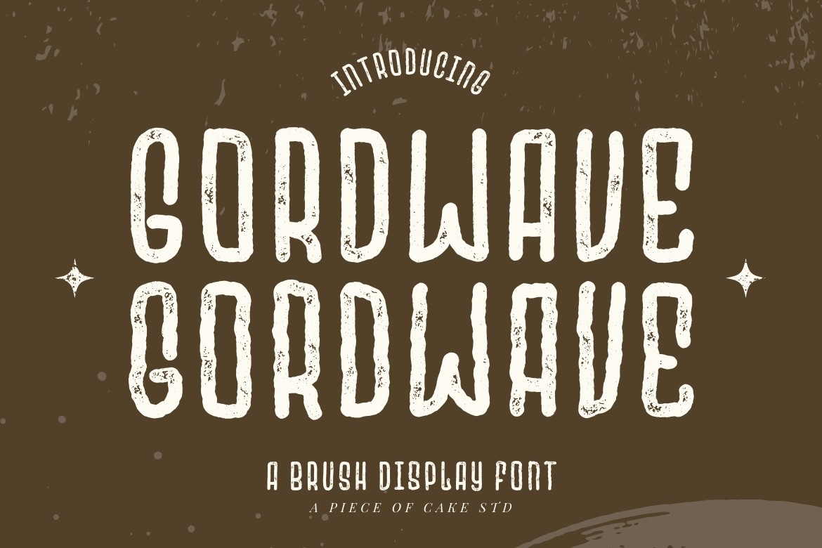 Beispiel einer Gordwave-Schriftart