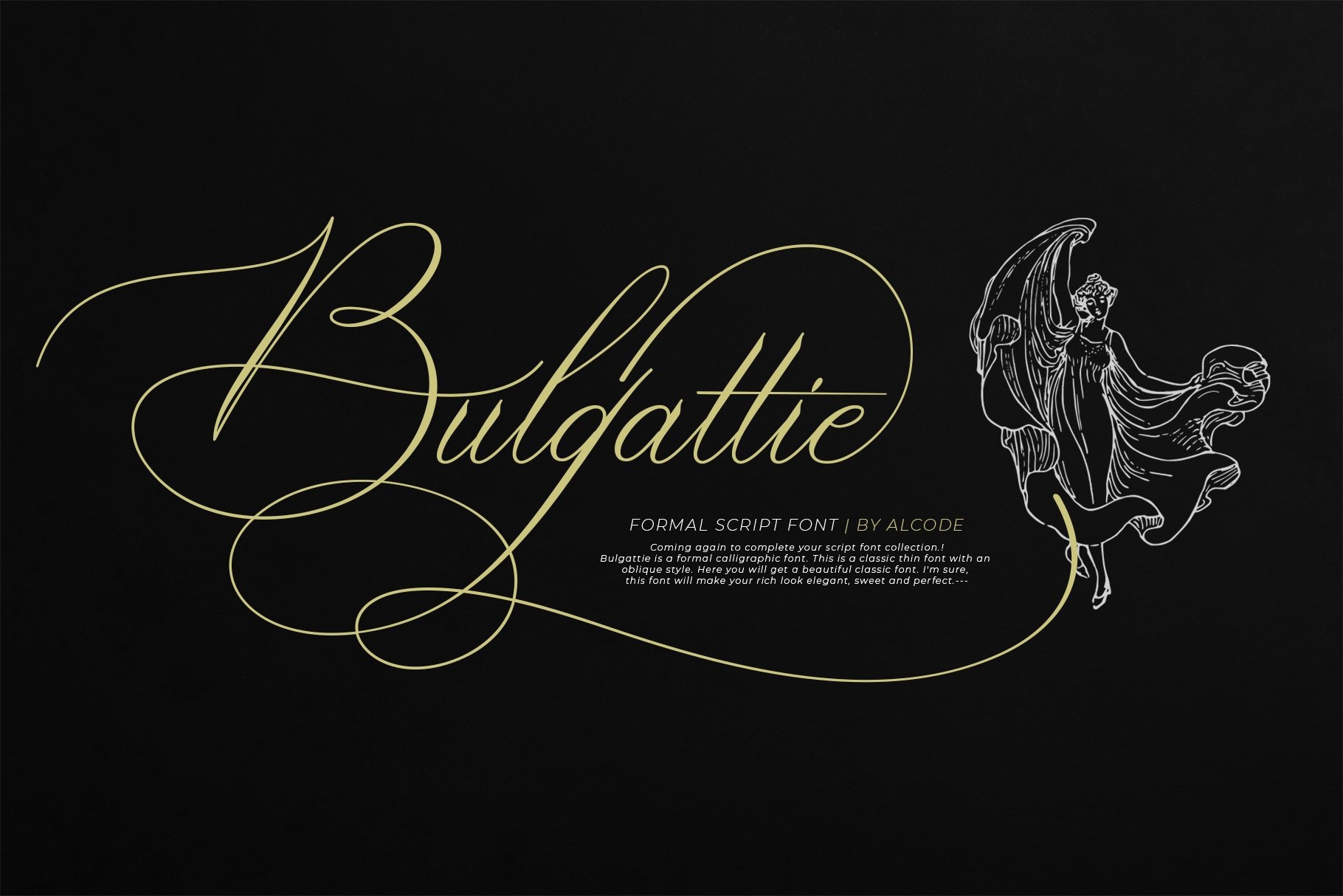 Beispiel einer Bulgattie-Schriftart