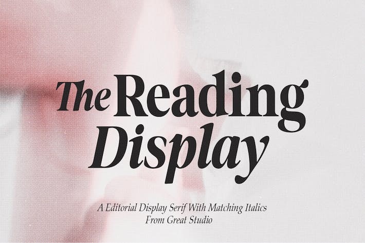 Beispiel einer The Reading Display CondIta-Schriftart