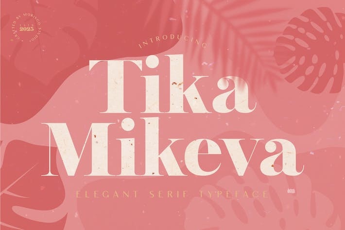 Beispiel einer Tika Mikeva Regular-Schriftart