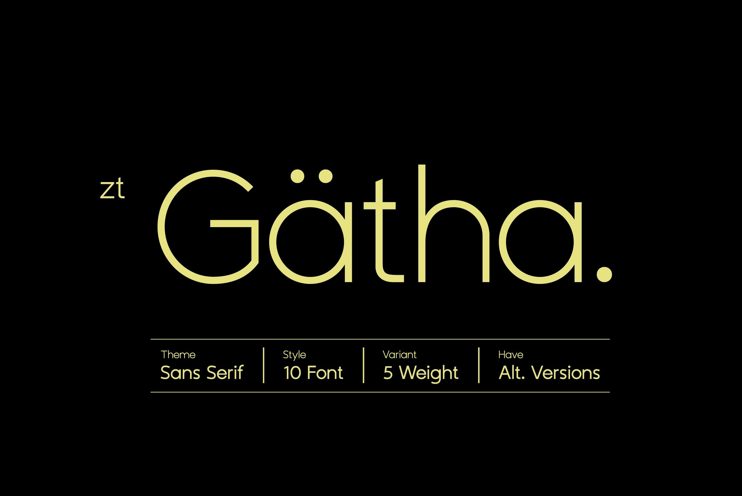 Beispiel einer ZT Gatha-Schriftart