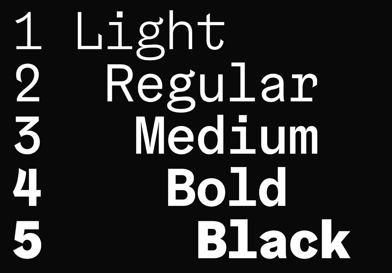 Beispiel einer Grabenbach Mono Black-Schriftart