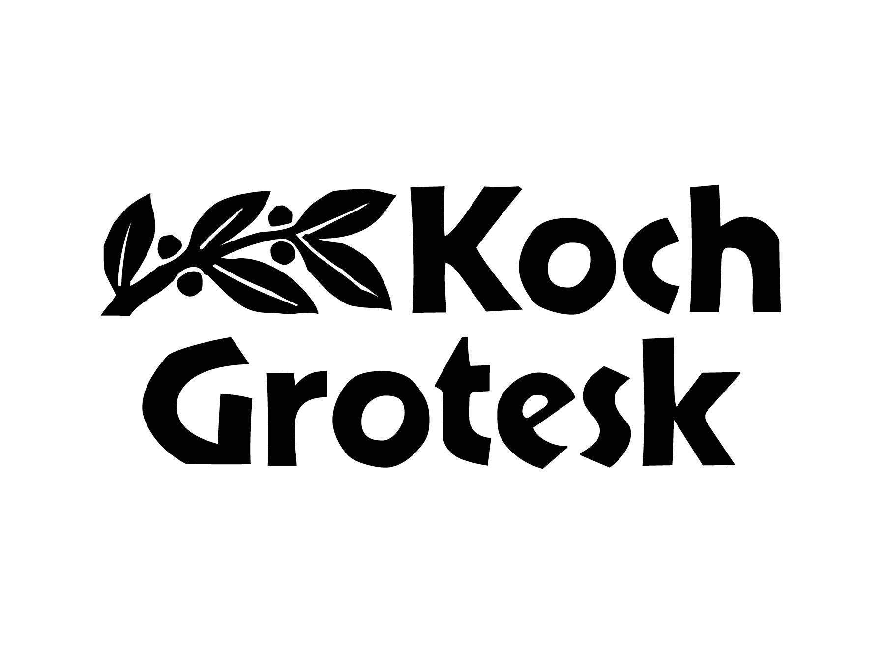 Beispiel einer Koch Grotesk 10Korpus-Schriftart