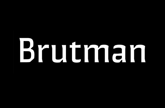 Beispiel einer Brutman-Schriftart