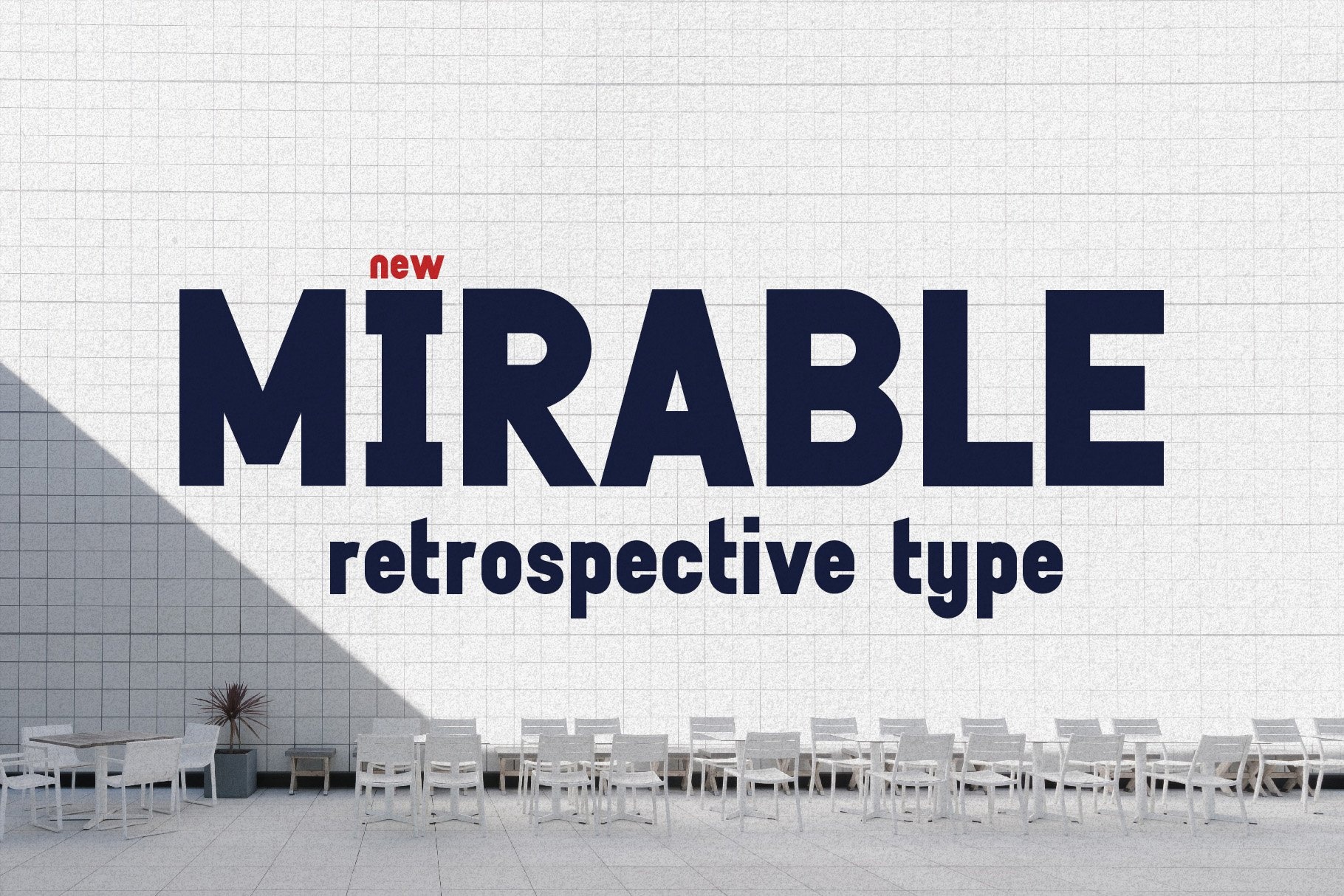 Beispiel einer Mirable Regular-Schriftart