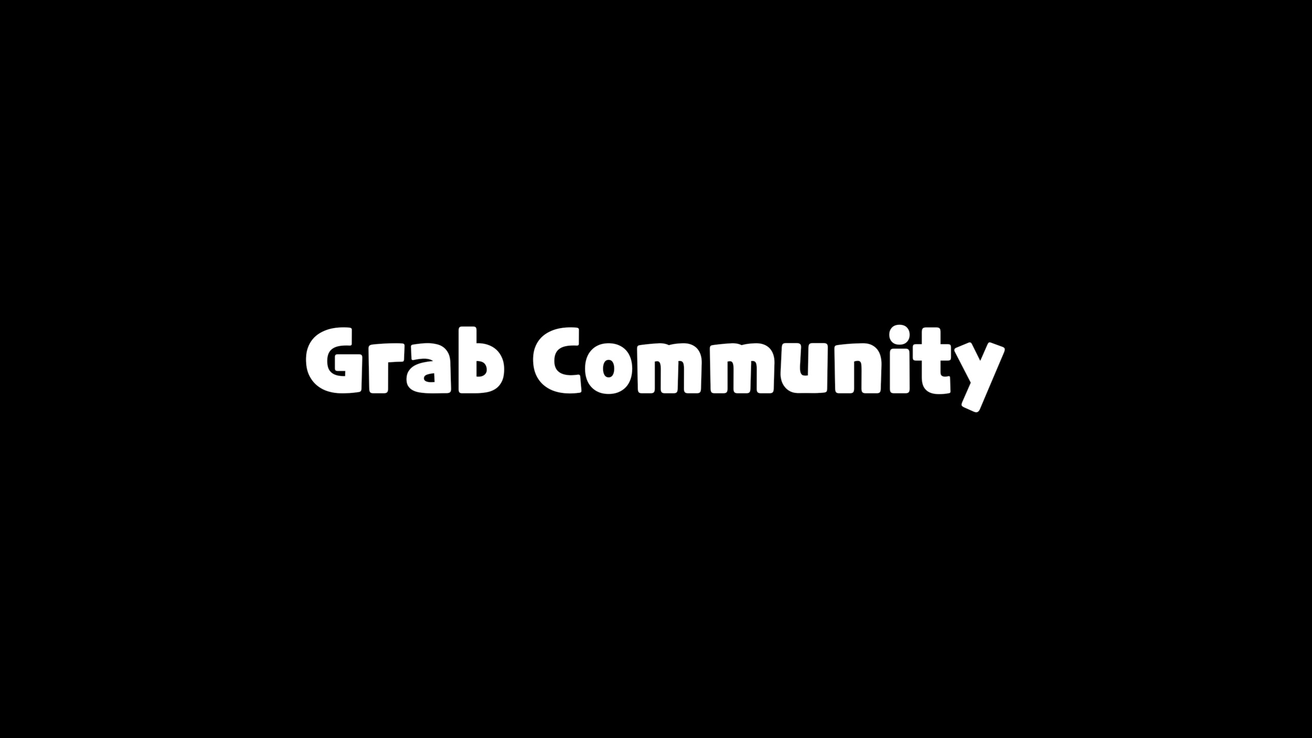 Beispiel einer GRAB COMMUNITY X Bold-Schriftart