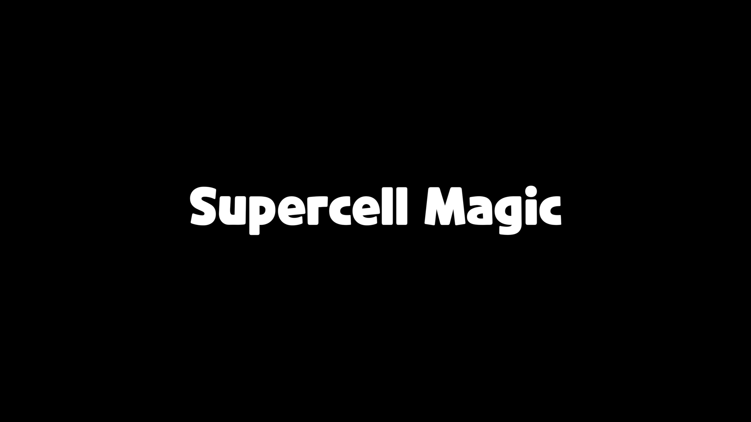 Beispiel einer SUPERCELL MAGIC-Schriftart
