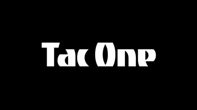 Beispiel einer Tac One Regular-Schriftart