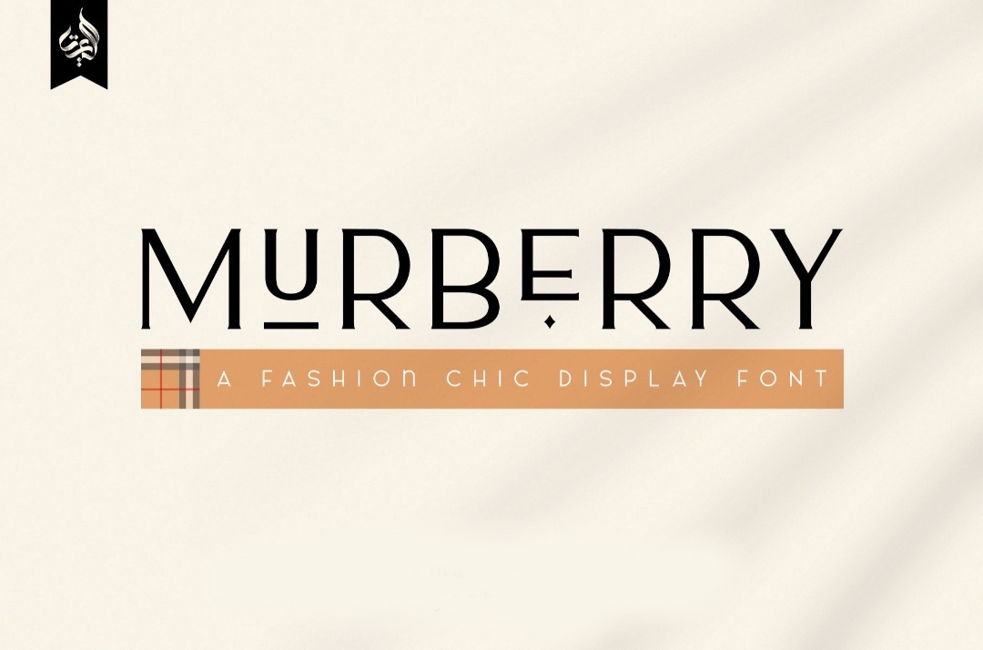 Beispiel einer Murberry-Schriftart