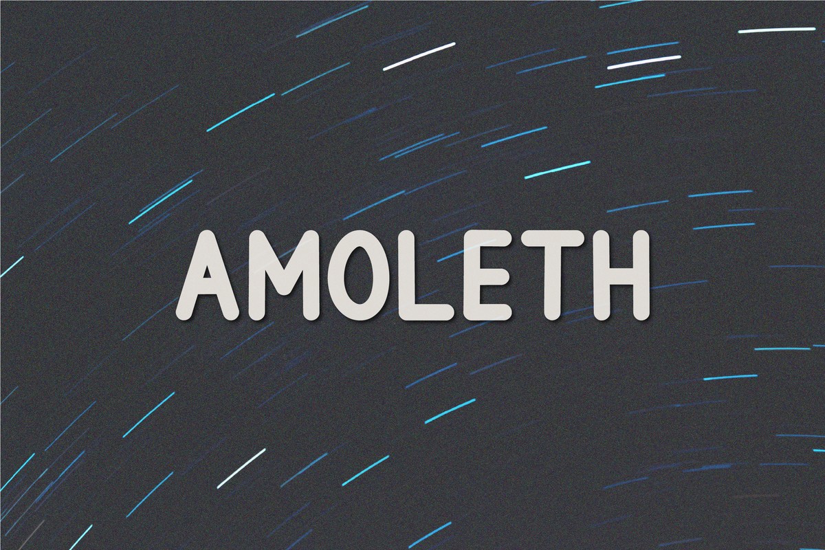 Beispiel einer Amoleth-Schriftart