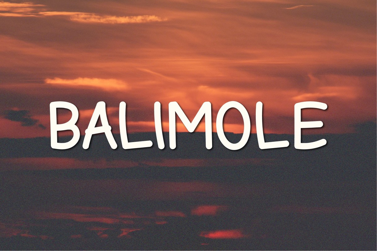 Beispiel einer Balimole-Schriftart