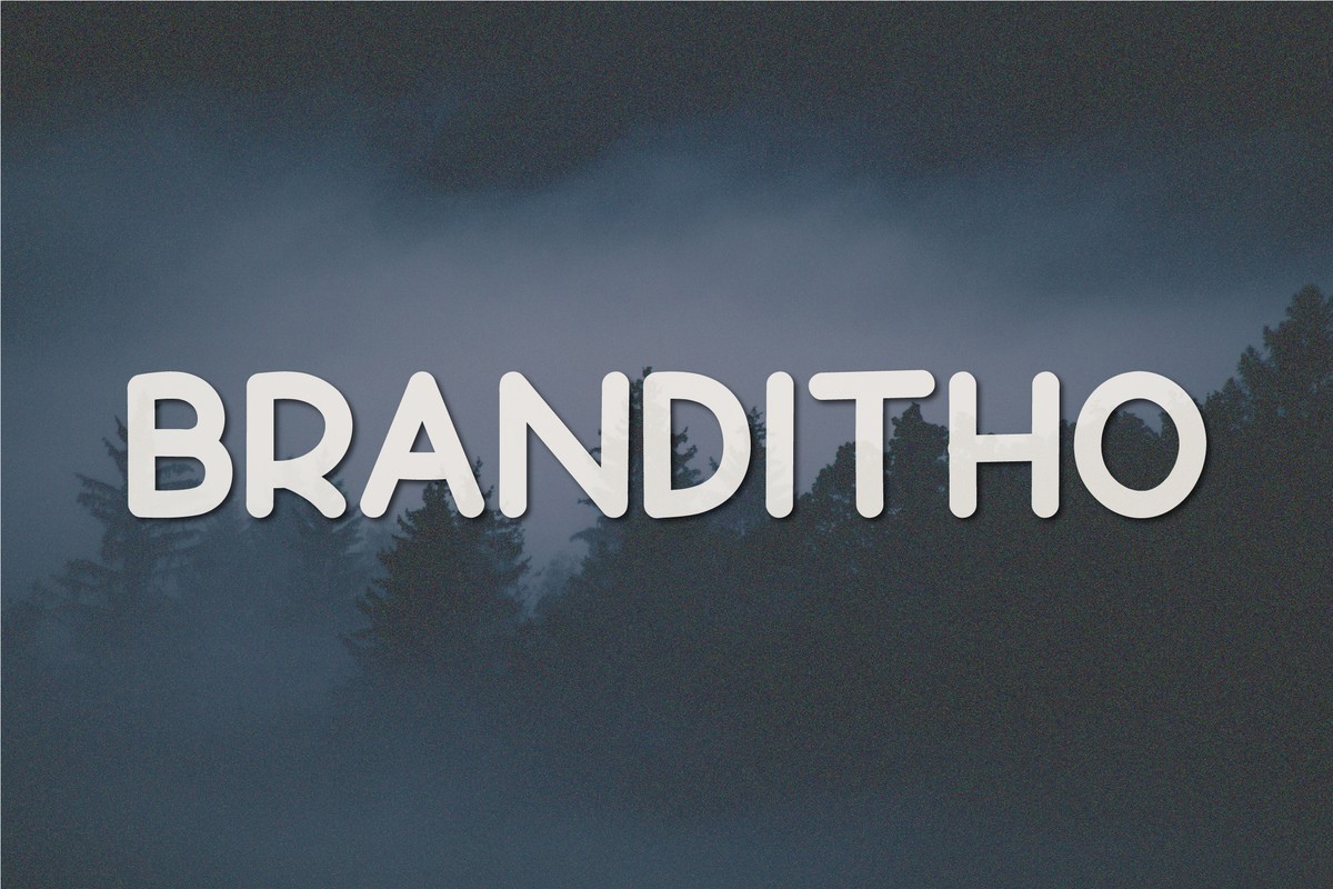 Beispiel einer Branditho-Schriftart