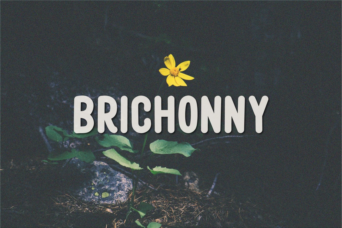 Beispiel einer Brichonny-Schriftart