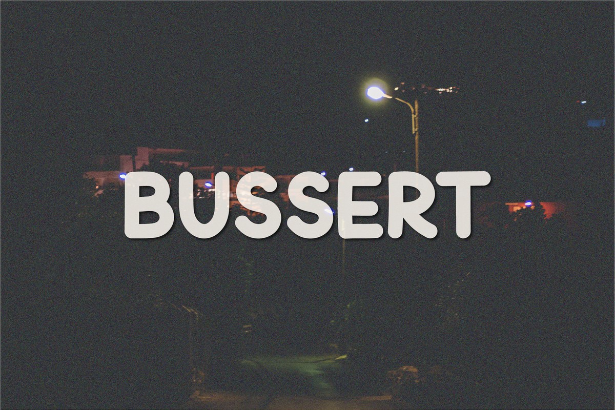 Beispiel einer Bussert-Schriftart