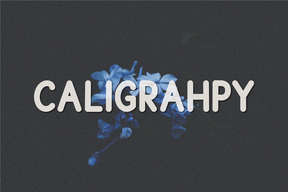 Beispiel einer Caligrahpy-Schriftart