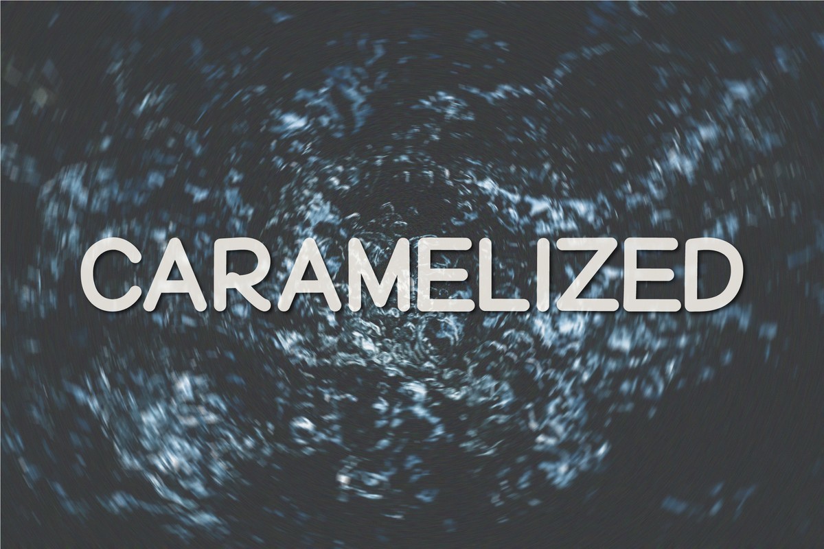 Beispiel einer Caramelized Regular-Schriftart