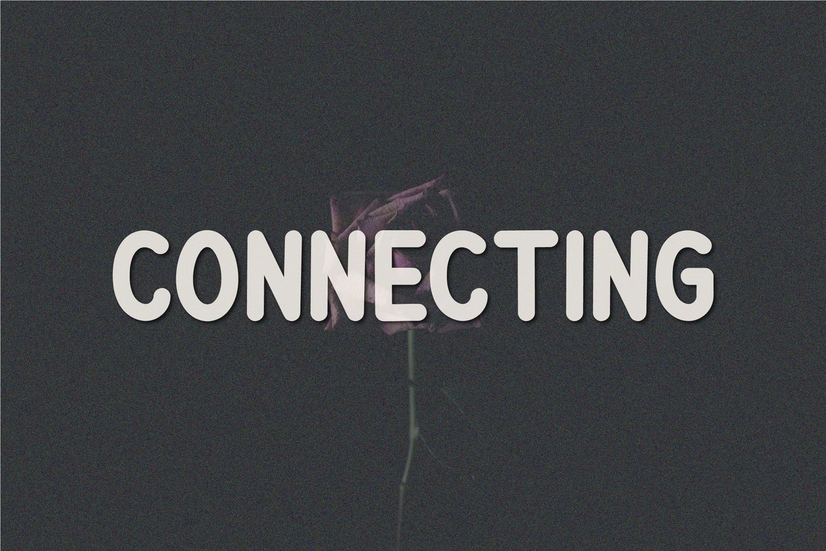 Beispiel einer Connecting-Schriftart