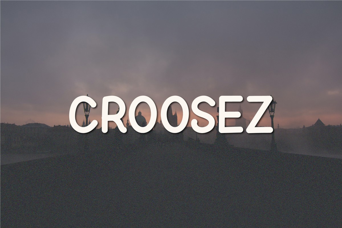 Beispiel einer Croosez-Schriftart