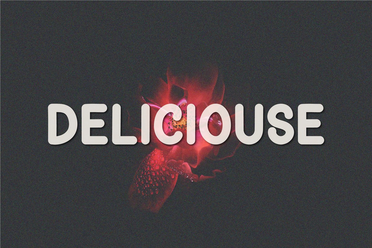 Beispiel einer Deliciouse Regular-Schriftart