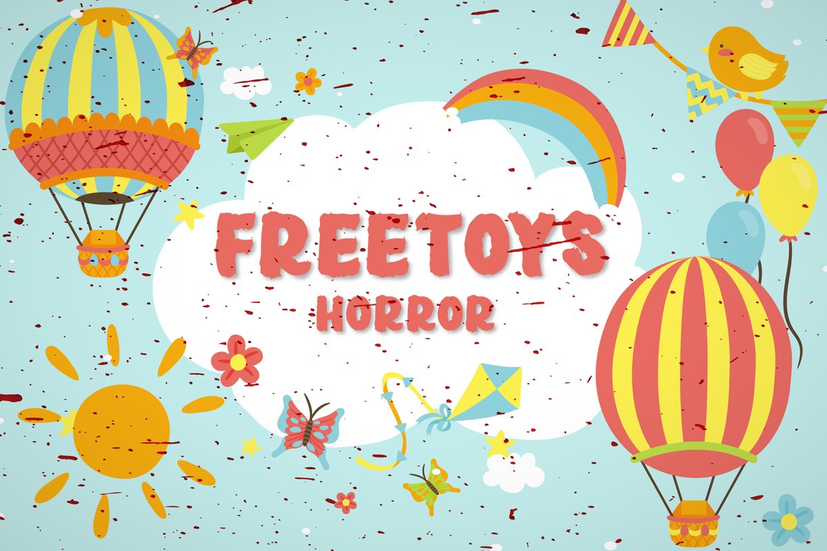 Beispiel einer Freetoys Horror-Schriftart