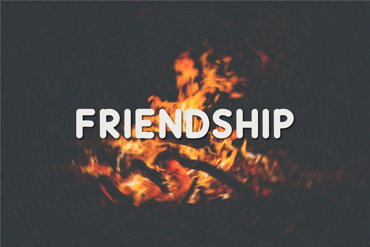 Beispiel einer Friendship-Schriftart