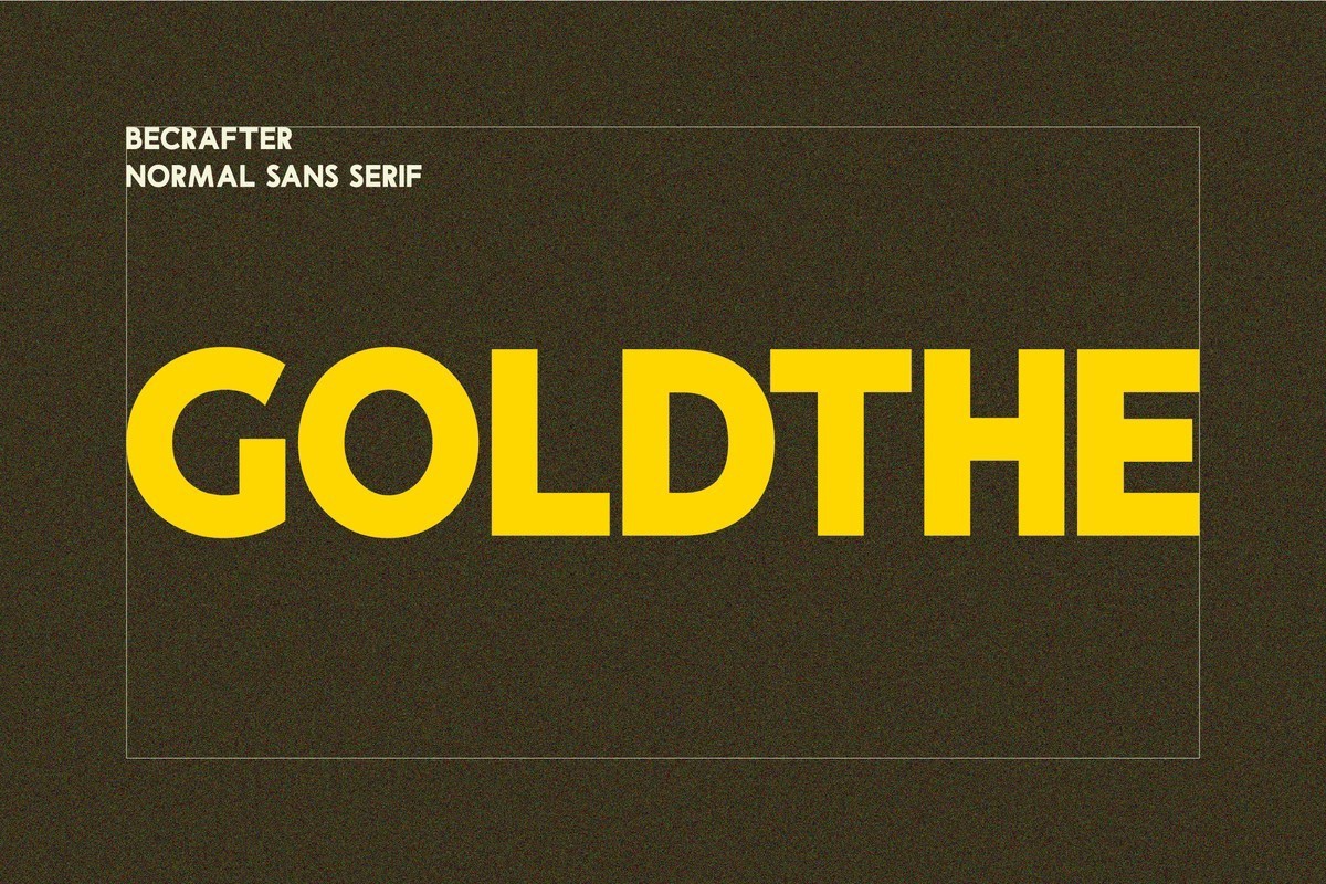 Beispiel einer Goldthe-Schriftart