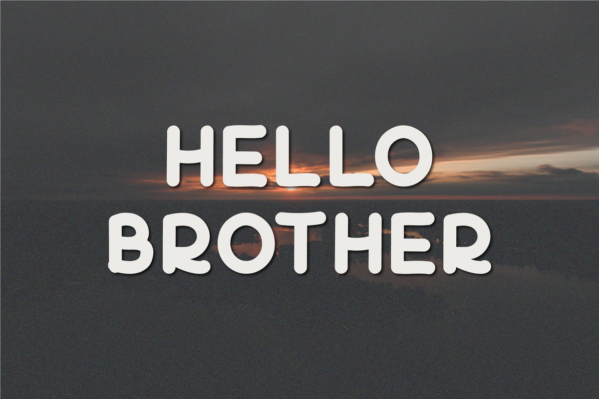 Beispiel einer Hello Brother-Schriftart