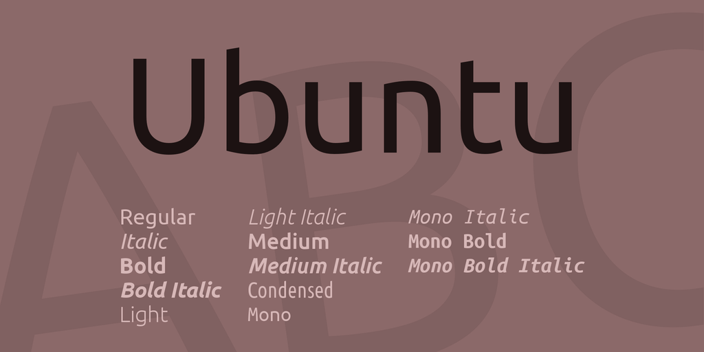 Beispiel einer Ubuntu Sans Regular-Schriftart